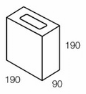 Line drawing of the 100 series half grey block