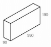 Line drawing of the 100 series solid grey block