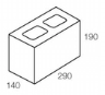 Line drawing of the 150 series three quarter grey block