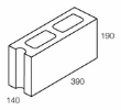 Line drawing of the 150 series control joint grey block