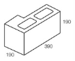 Line drawing of the 150 series corner return grey block