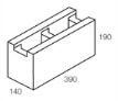 Line drawing of the 150 series channel grey block