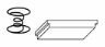 Line drawing of the 150 series cleanout biscuit spring grey block