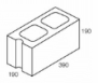Line drawing of the 200 series full control joint grey block