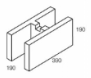 Line drawing of the 200 series h block grey block