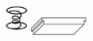 Line drawing of the 200 series cleanout biscuit spring grey block