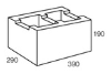 Line drawing of the 300 series channel grey block