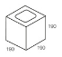 Line drawing of the heavy duty blocks half grey block